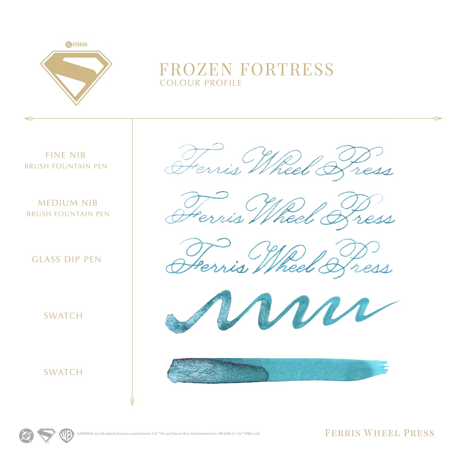 Superman x Ferris Wheel Press: Frozen Fortress Ink