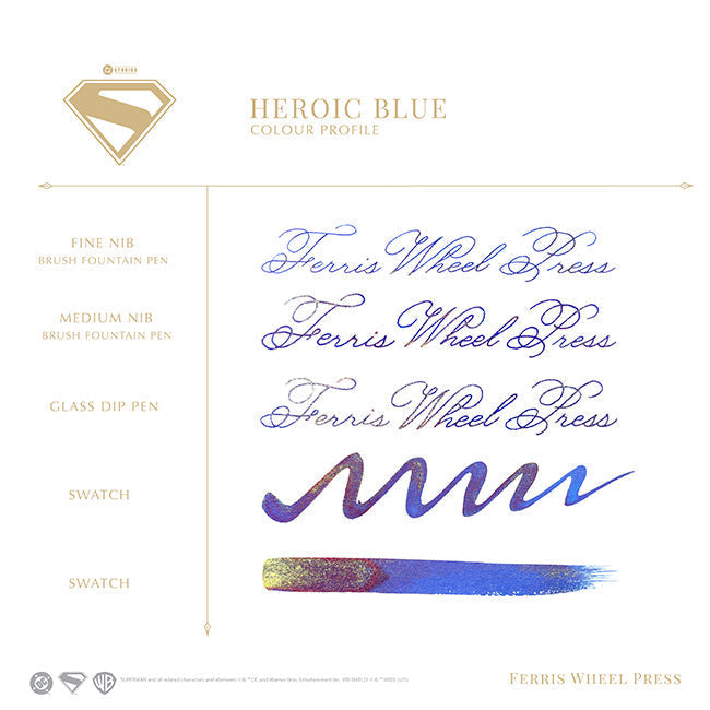 Superman x Ferris Wheel Press: Heroic Blue Ink