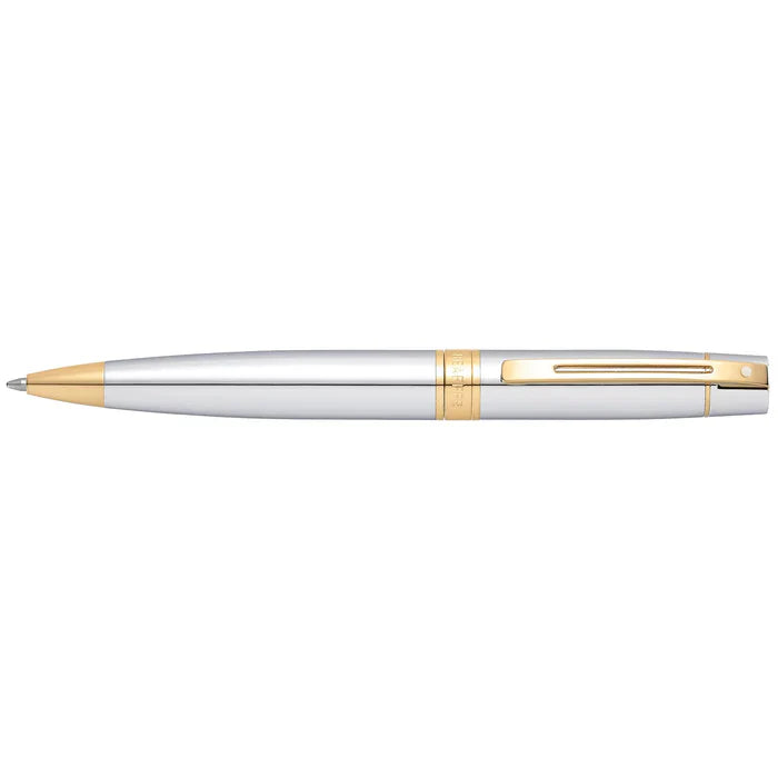 Sheaffer 300 Chrome with Gold Trims Ballpoint Pen