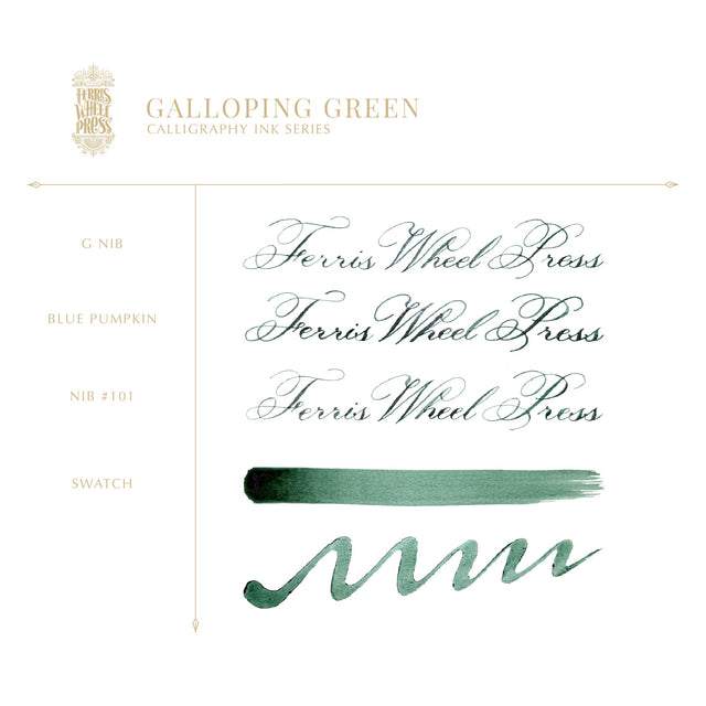 Galloping Green Calligraphy Ink - 28ml