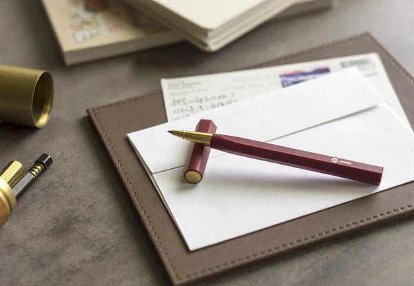 Resin & Brass - Rollerball Pen (RED)