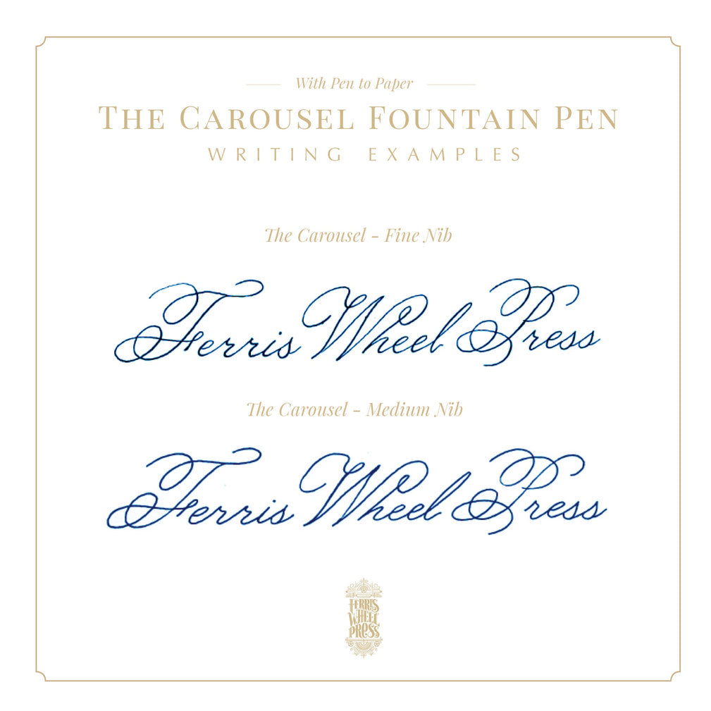 Serpentine Blooms - Carousel Fountain Pen