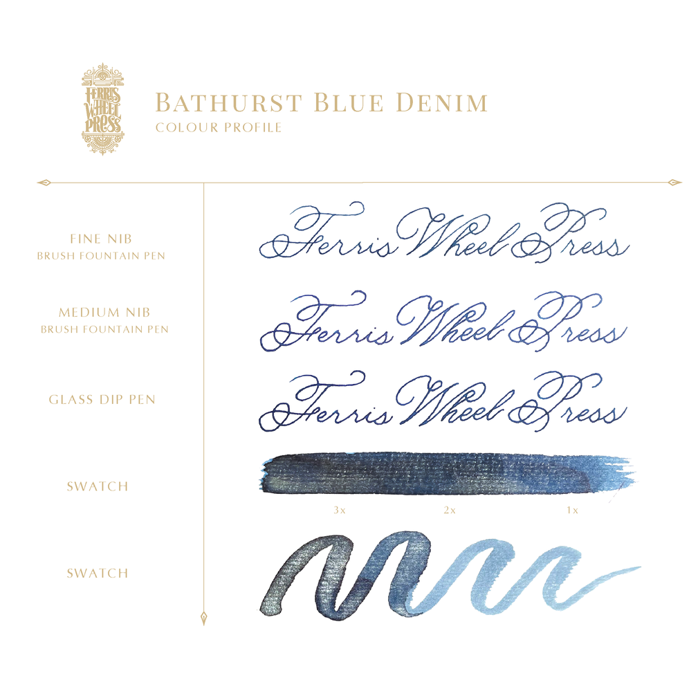 Bathurst Blue Denim Ink (38 ml)
