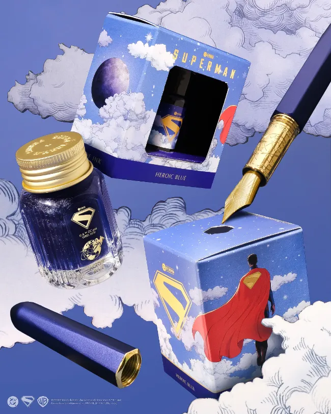 Superman x Ferris Wheel Press: Pen & Ink Sets