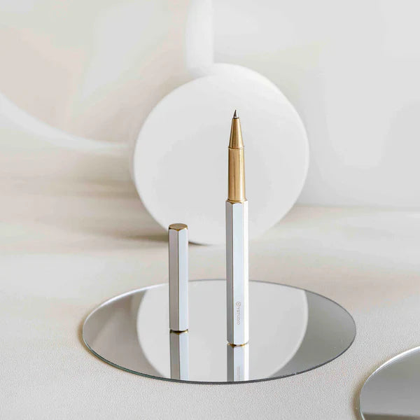 YStudio -Classic Revolve-Rollerball Pen(White)