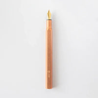 STAT-18 Classic - Copper, Brass Desk Fountain Pen (F nib)