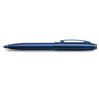 Sheaffer® 100 9371 Satin Blue Ballpoint Pen With PVD Blue Trim