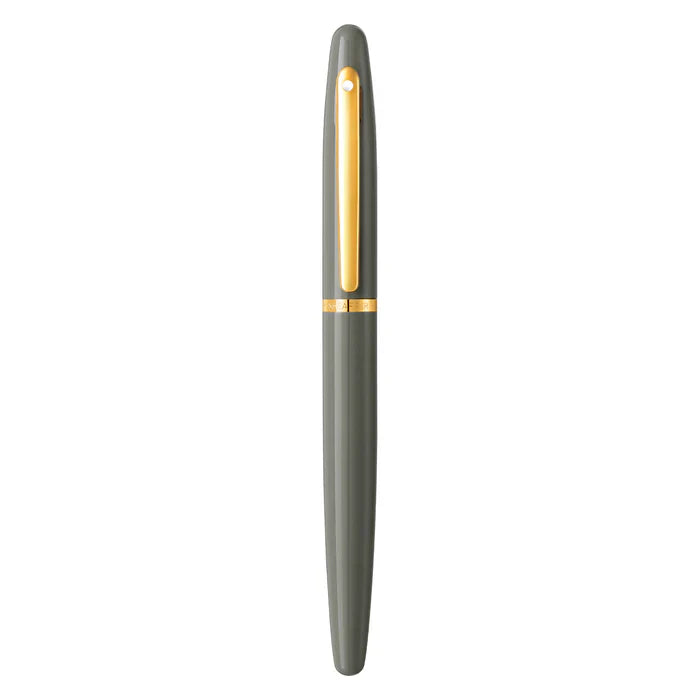 Sheaffer® VFM 9427 Glossy Light Gray Fountain Pen With PVD Gold-Tone Trim - Medium