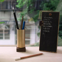 STAT-04 Classic - Brass, Walnut Pen Case
