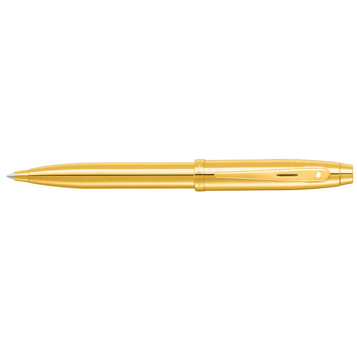 Sheaffer® 100 9372 Glossy PVD Gold Ballpoint Pen With PVD Gold Trim