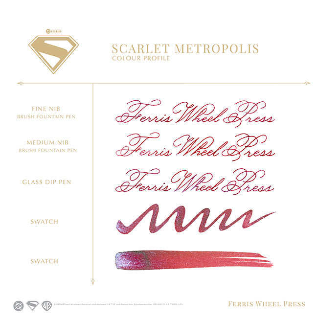 Superman x Ferris Wheel Press: Scarlet Metropolis Ink