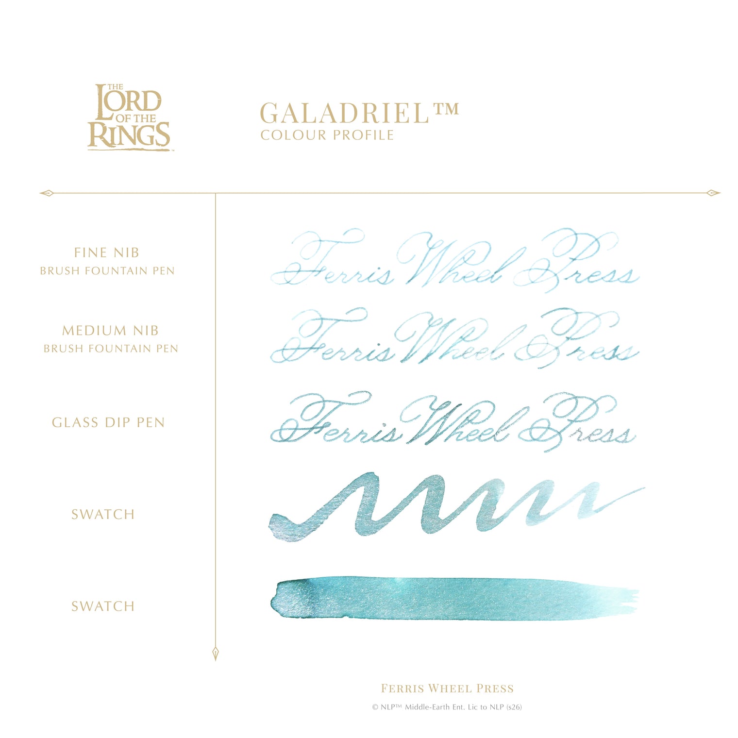 Galadriel Bijou Fountain Pen and Ink Set
