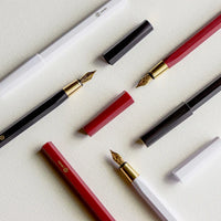 Resin & Brass - Fountain Pen (RED) (F nib)