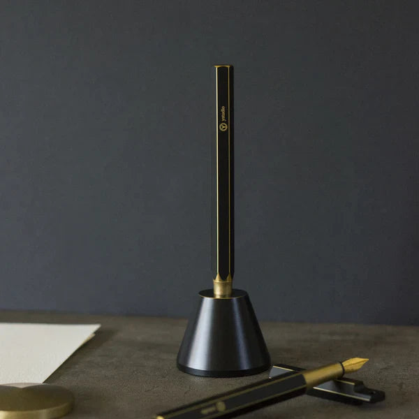 STAT-20 Brassing - Black Brass Portable Fountain Pen (F nib)