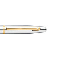 Sheaffer VFM Polished Chrome Fountain Pen With Gold Trims - Fine