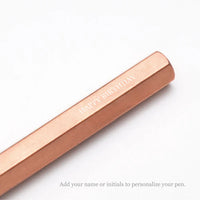 STAT-17 Classic - Copper, Brass Desk Fountain Pen (M nib)