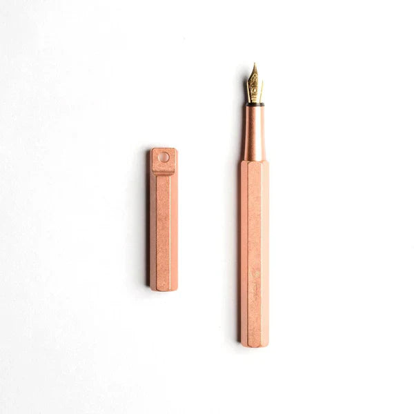 STAT-16 Classic - Copper Portable Fountain Pen (F nib)