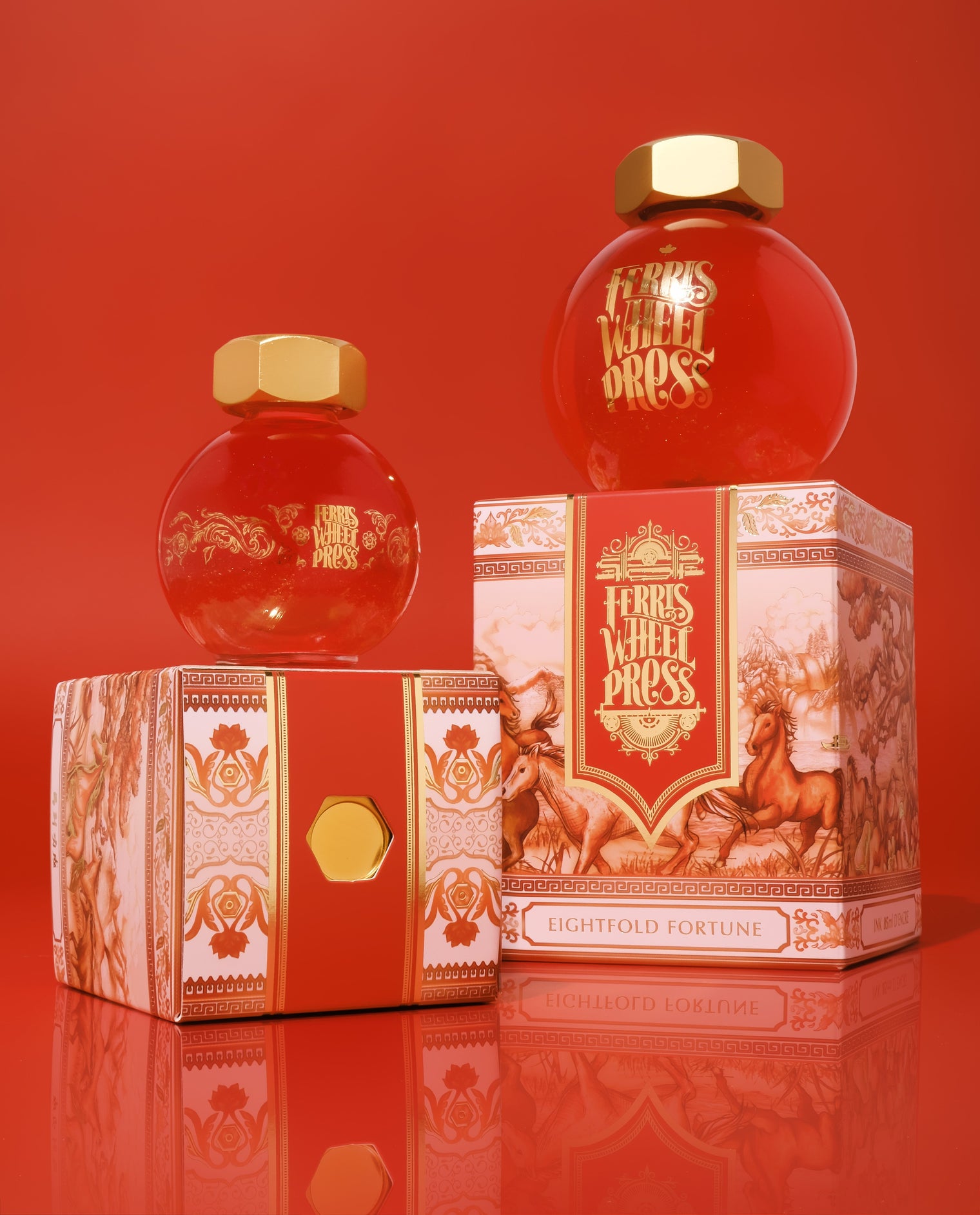 Lunar New Year Fountain Pen Ink 85mL / Fete Chinoise - Eightfold Fortune