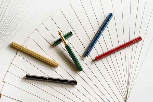 STAT-46 Classic Blue Fountain pen Brass - M