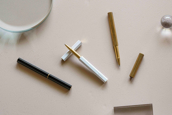 YStudio -Classic Revolve-Rollerball Pen(White)