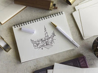 Resin & Brass - Rollerball Pen (WHITE)