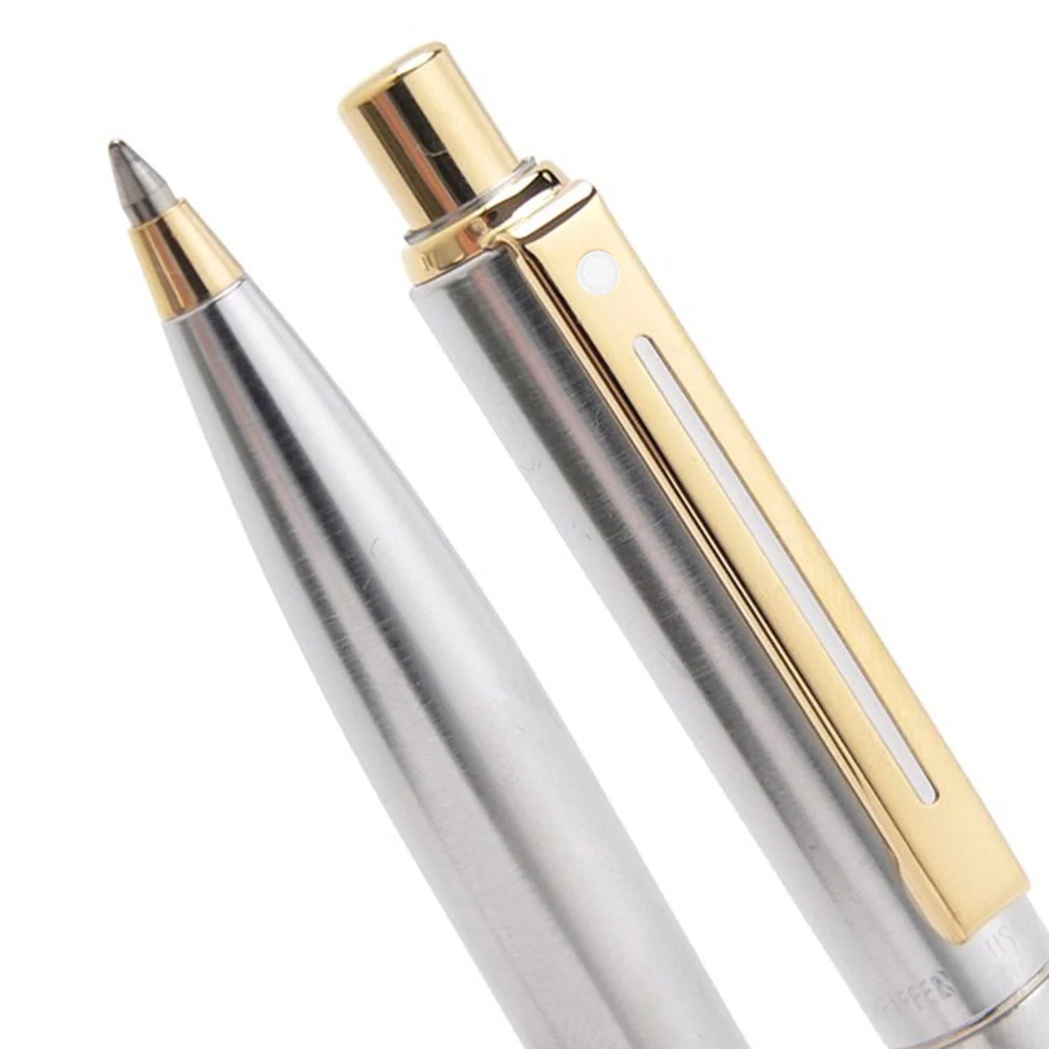 Sheaffer® Sentinel 325 Brushed Chrome Ballpoint pen with Gold Tone Trim