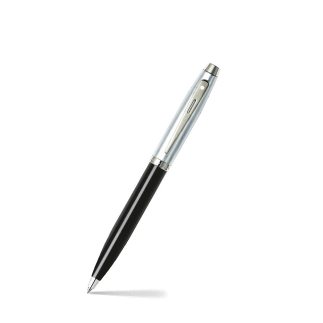Sheaffer Gift Set ft. Glossy Black S100 9313 Ballpoint Pen with Chrome Trim and Medium Notebook
