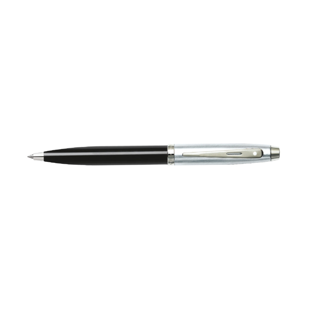 Sheaffer Gift Set ft. Glossy Black S100 9313 Ballpoint Pen with Chrome Trim and Medium Notebook