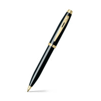 Sheaffer® Gift Set ft. Glossy Black S100 9322 Ballpoint Pen with Gold Tone Trim and Medium Notebook