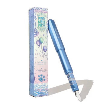 Aluminum Carousel Fountain Pen - Blue Revelry