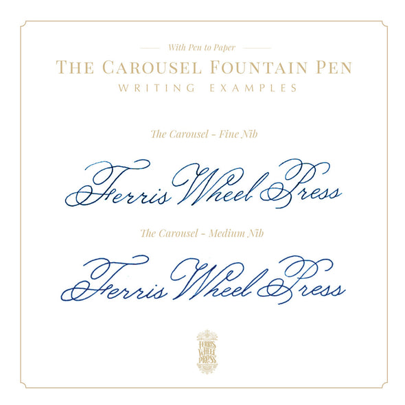 Serpentine Blooms - Carousel Fountain Pen