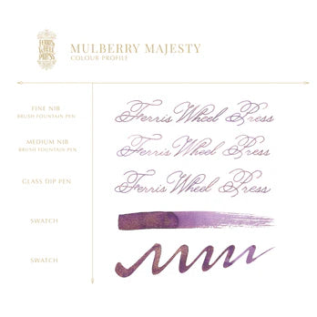 38ml Fountain Pen Ink  -  Mulberry Majesty