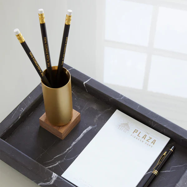 STAT-04 Classic - Brass, Walnut Pen Case