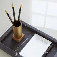 STAT-04 Classic - Brass, Walnut Pen Case