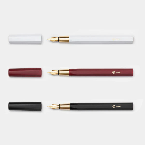 Resin & Brass - Fountain Pen (RED) (F nib)
