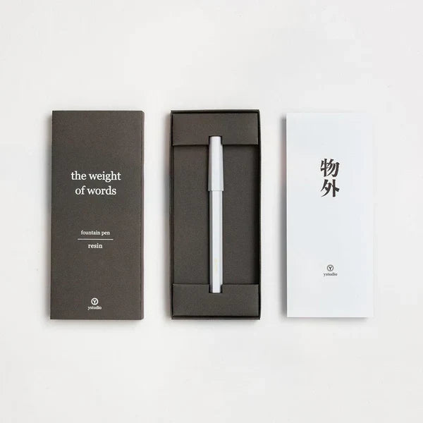 Resin & Brass - Fountain Pen (BLACK) (F nib)