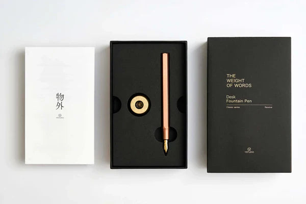 STAT-20 Brassing - Black Brass Portable Fountain Pen (F nib)