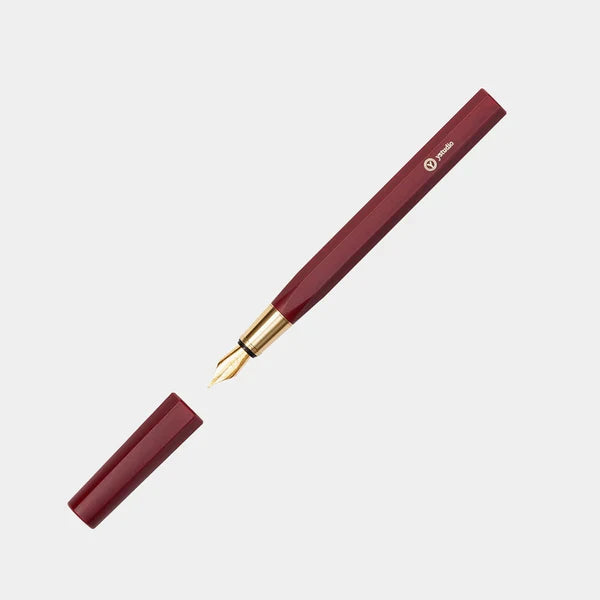 Resin & Brass - Fountain Pen (RED) (F nib)