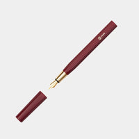 Resin & Brass - Fountain Pen (RED) (F nib)