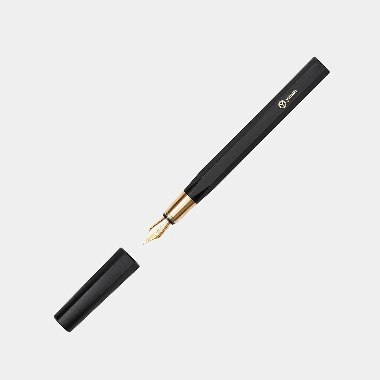 Resin & Brass - Fountain Pen (BLACK) (M nib)