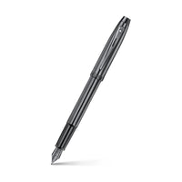 Sheaffer 100 9375 Ionic Gunmetal Grey Fountain Pen with Shiny PVD Trims