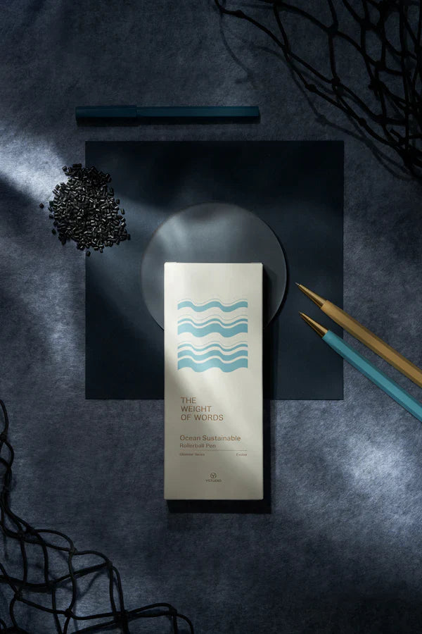 STAT-97 Glamour Evolve-Ocean Sustainable Rollerball Pen - Sky Blue